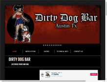 Tablet Screenshot of dirtydogbar.com